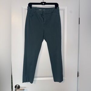 Old Navy Dark Green/ Gray Pixie Skinny Pants